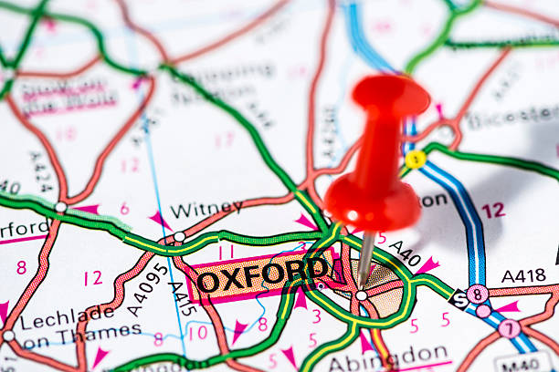 istock European cities on map series: Oxford 486695307