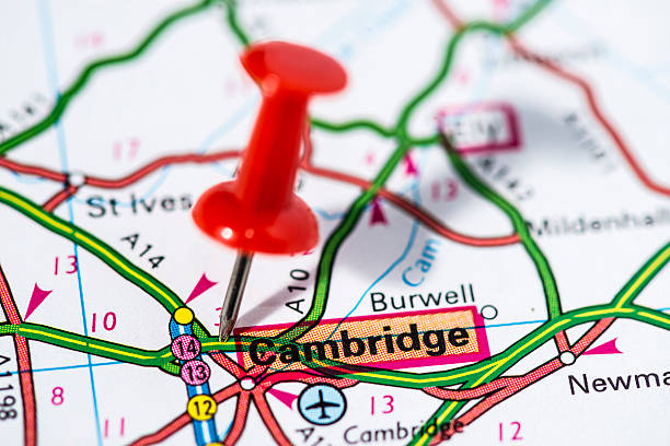 istock European cities on map series: Cambridge 486695315