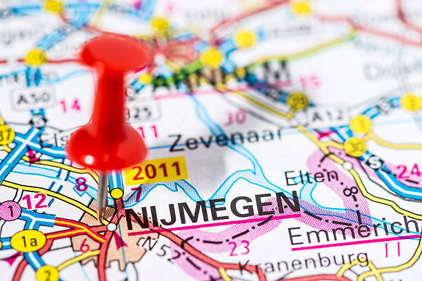 istock European cities on map series: Nijmegen 486695339