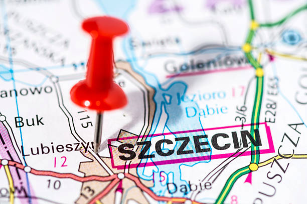 istock European cities on map series: Szczecin 486695369