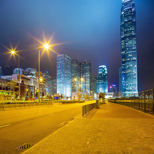 istock night scene of modern city 486695723