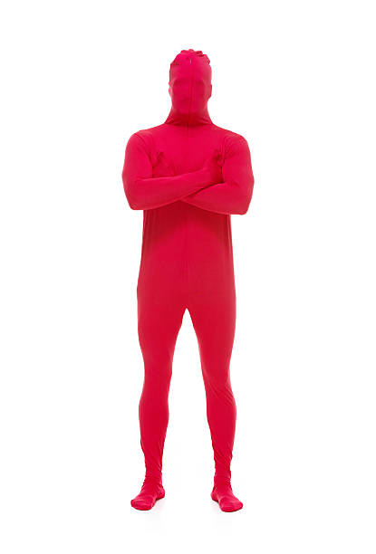 istock Man in halloween costume standing with arms crossed 486695901