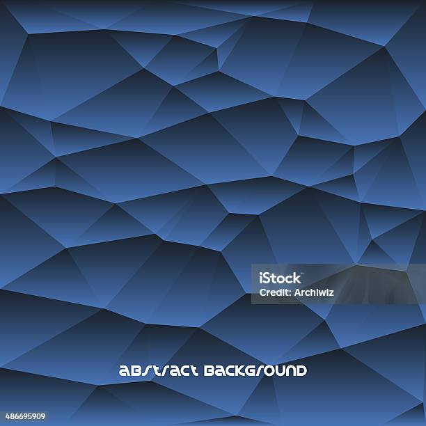 Ilustración de Fondo Abstracto Geometría Polygonal y más Vectores Libres de Derechos de Abstracto - Abstracto, Arte óptico, Azul