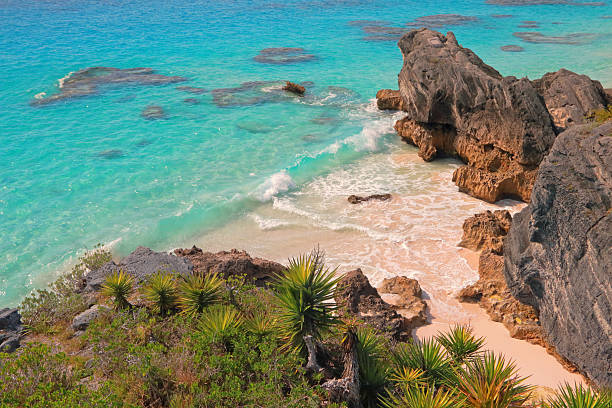 Bermuda Scenic Cove stock photo