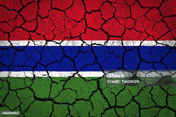 Gambia Flag Stock Photo - Download Image Now - Abstract, Backgrounds, Damaged
