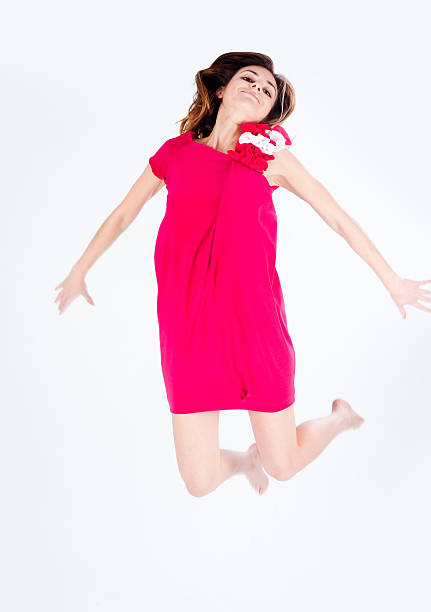 istock Pretty woman in jump 486697924