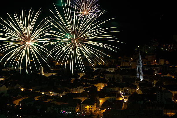 istock Fireworks July 14 in France 486701082