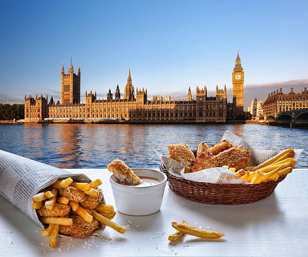 istock Fish and Chips against Big Ben in London, England 486701182