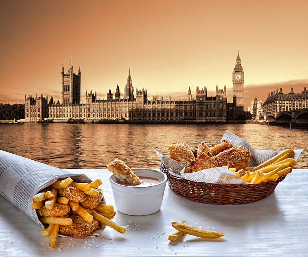istock Fish and Chips against Big Ben in London, England 486701336