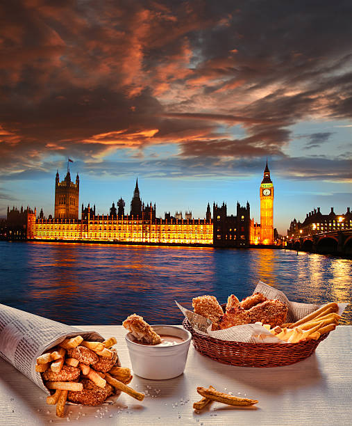 istock Fish and Chips against Big Ben in London, England 486701590