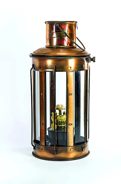 istock vintage style kerosene lamp, lantern on white background 486703416