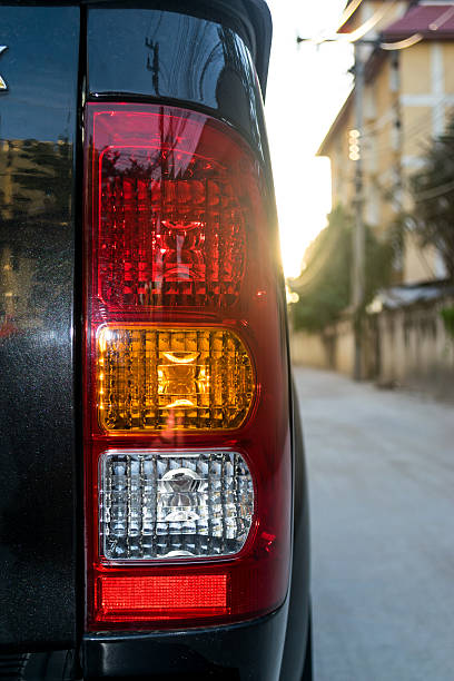 istock Rear lights of a motor vehicle 486704532