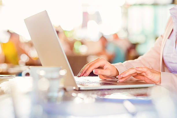Young businesswoman working