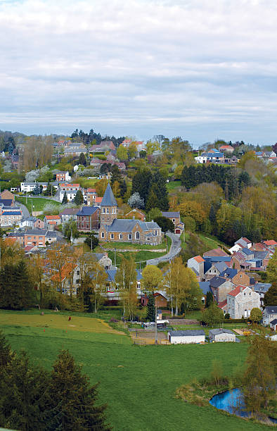 Belgium, panoramic view of the village