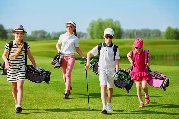 golf school stock photo