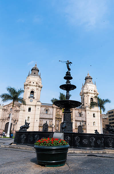 istock archiepiscopal palace in Lima Peru 486708800