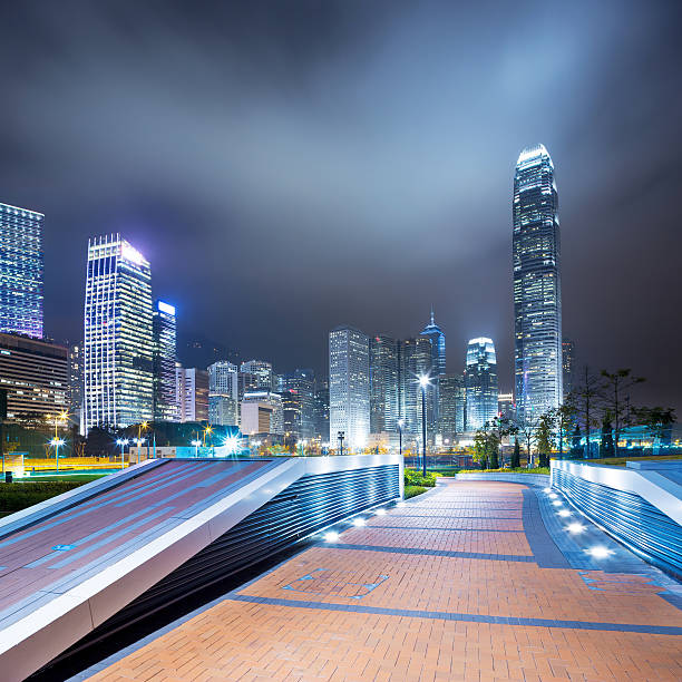 istock City pathway in the night 486708805