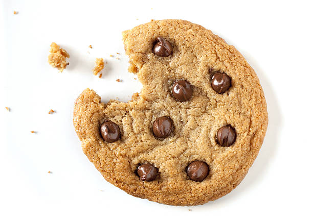 istock Bite taken out of the chocolate chip cookie 486709302