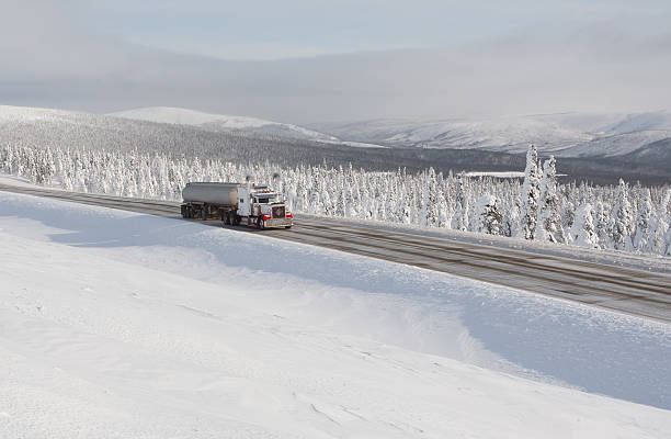 istock Trucking in the Remote Winter Wilderness 486710633