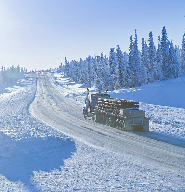 istock Trucking in the Remote Winter Wilderness 486710645
