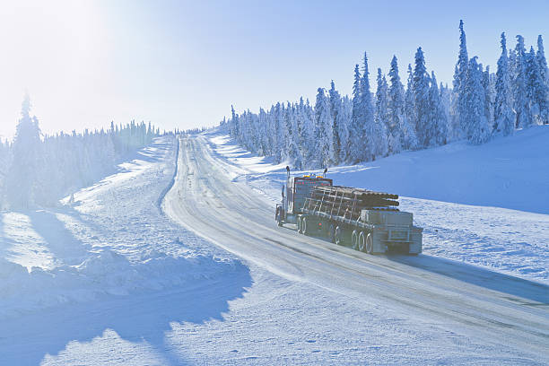 istock Trucking in the Remote Winter Wilderness 486710647