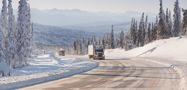 istock Trucking in the Remote Winter Wilderness 486710653