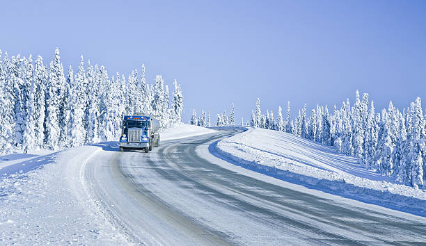 istock Trucking in the Remote Winter Wilderness 486710667