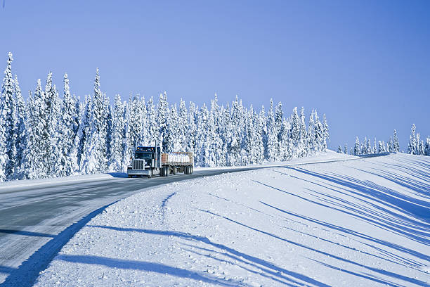 istock Trucking in the Remote Winter Wilderness 486710677