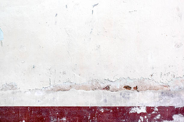 istock Cracked decay painted concrete wall texture background,grunge wa 486712138