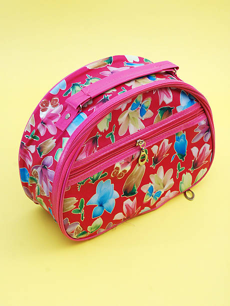 istock Plastic and fabric colorful makeup bag 486715502