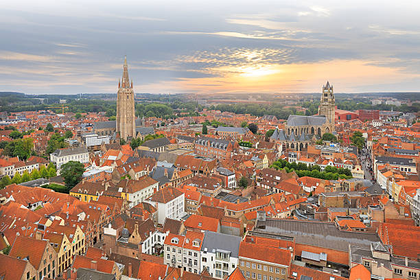 istock View over Bruges historical old town on sunset 486716852