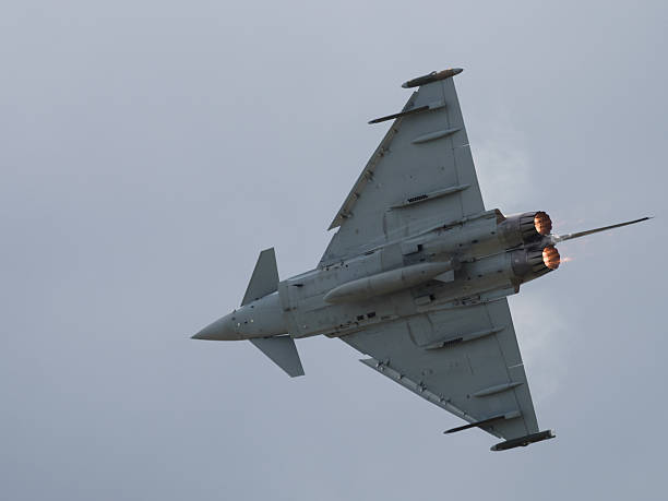 istock Military jet aircraft in flight 486717470