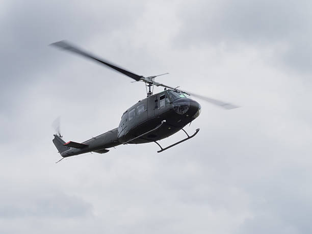 istock Vintage Bell UH1helicopter 486717902