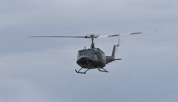 Vintage Bell UH1helicopter Vintage Bell UH1 'Huey' helicopter uh 1 helicopter stock pictures, royalty-free photos & images