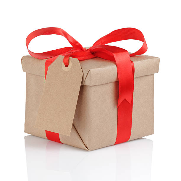istock present box from brown papaer with red ribbon bow 486718368
