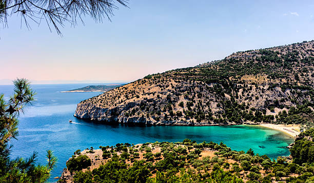 istock Private beach on isle of Thassos 486720798