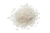 Heap of raw Jasmine rice