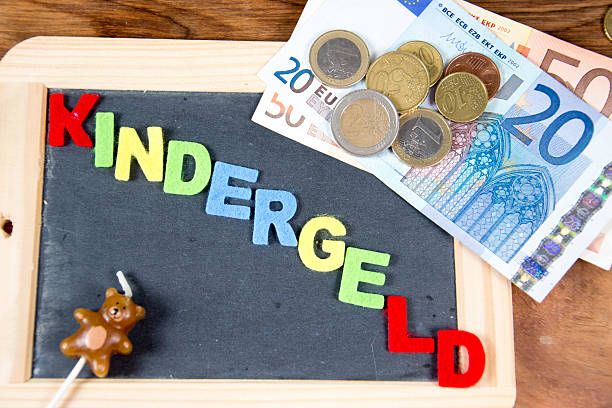 istock German term for child allowance in colored letters 486722218