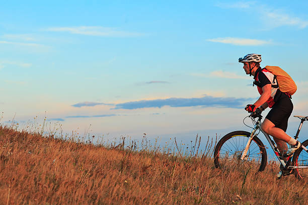 istock Mountain Bike cyclist riding outdoor 486722490
