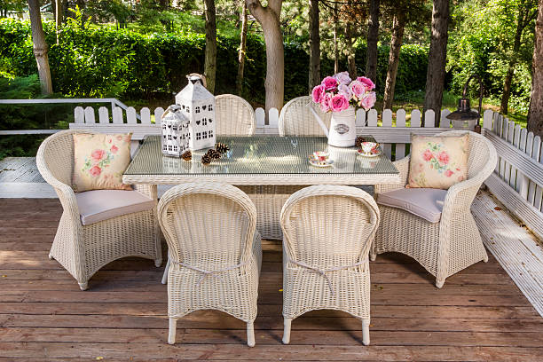 istock Outdoor Furniture on the Back Deck 486725148