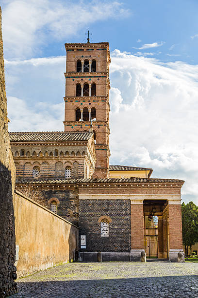 abbey of Santa Maria in Grottaferrata, Italy stock photo