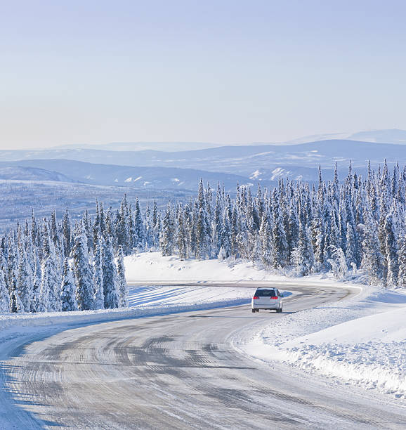 istock Driving in the Remote Winter Wilderness 486726699