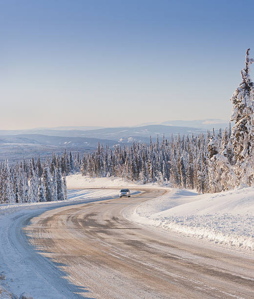 istock Driving in the Remote Winter Wilderness 486726723