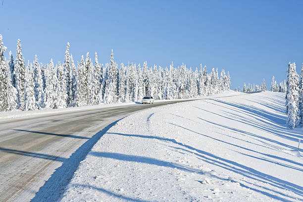 istock Driving in the Remote Winter Wilderness 486726725