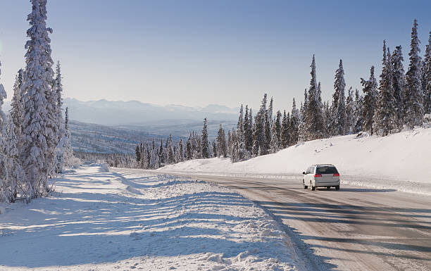 istock Driving in the Remote Winter Wilderness 486726729