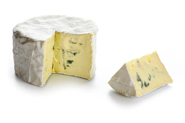istock soft blue cheese from France isolated on white 486726790