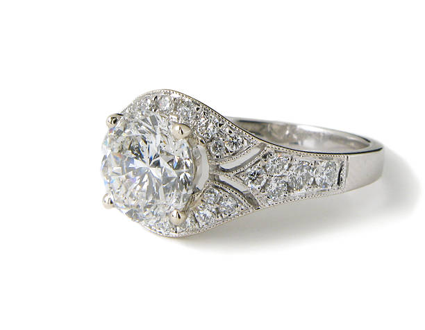 istock Woman's Diamond and White Gold Wedding Ring 486727765