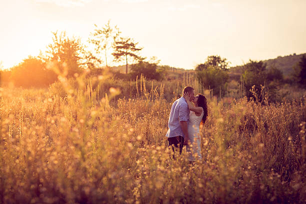 istock Young couple kissing 486729418