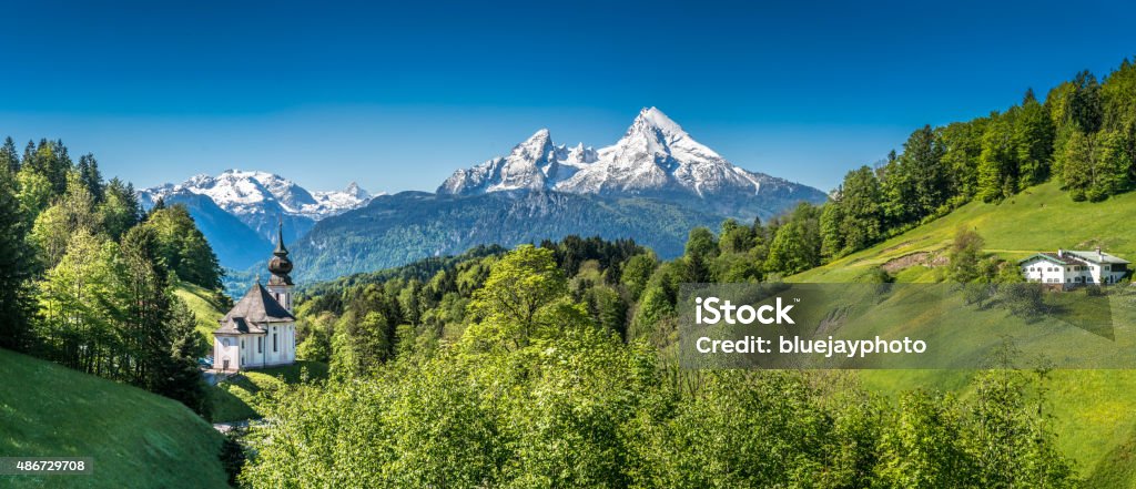 River Berchtesgadener Land, Bayern, Deutschland - Lizenzfrei Alpen Stock-Foto