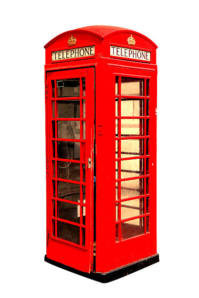 istock Classic British red phone booth in London UK 486729892